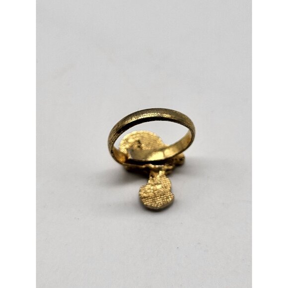 VTG Peanuts Snoopy Adjustable Ring State Football Aviva United Features TINY! - Picture 6 of 10